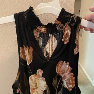 Chiffon floral top xs
